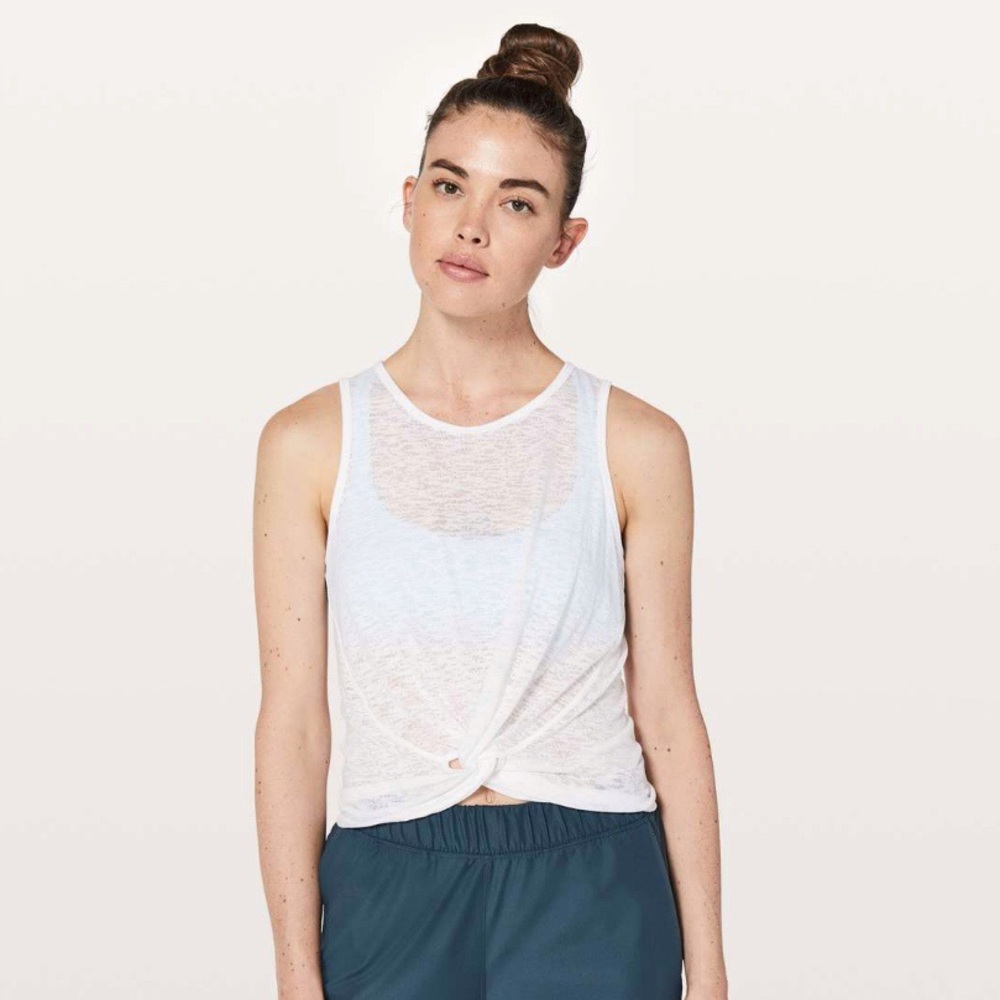 Lululemon | Breeze Through Twist Tank in White